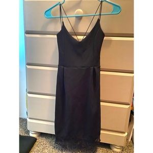 Black Dress - Lace Detail